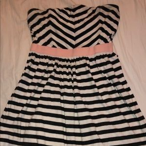 Black and White Striped Roxy Dress